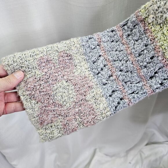 Sincerely Jules Pastel Floral Cropped Knit Sweater Size XS - Picture 4 of 10